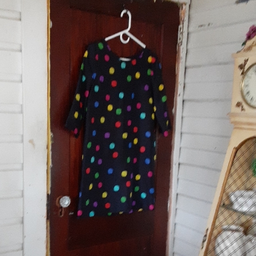 kate spade Women's Dress with Multicolor Polka Dots Sz 4 Silk